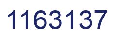 Number 1163137 blue image