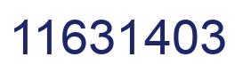 Número 11631403 imagen azul