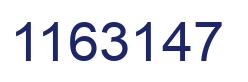 Number 1163147 blue image
