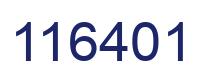 Número 116401 imagen azul