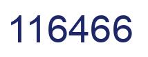 Number 116466 blue image