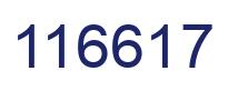 Number 116617 blue image