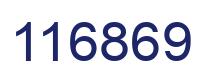 Number 116869 blue image