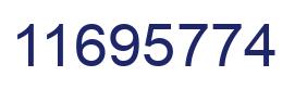 Número 11695774 imagen azul
