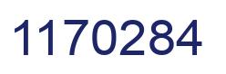 Number 1170284 blue image