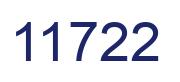 Número 11722 imagen azul