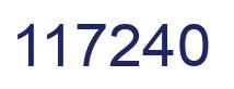 Número 117240 imagen azul