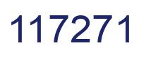 Number 117271 blue image