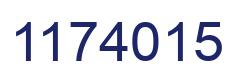 Number 1174015 blue image