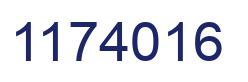 Number 1174016 blue image