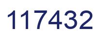 Number 117432 blue image
