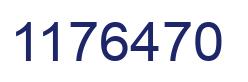 Number 1176470 blue image