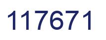 Number 117671 blue image