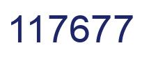 Number 117677 blue image