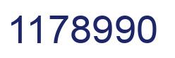 Número 1178990 imagen azul
