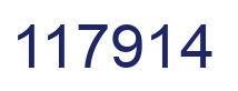 Number 117914 blue image