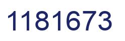 Number 1181673 blue image