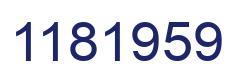 Number 1181959 blue image