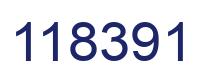 Number 118391 blue image