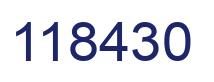 Number 118430 blue image