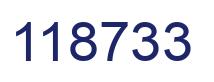 Number 118733 blue image