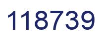 Number 118739 blue image