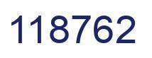 Number 118762 blue image