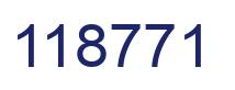 Number 118771 blue image