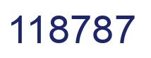 Number 118787 blue image