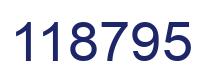 Number 118795 blue image