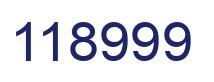 Number 118999 blue image