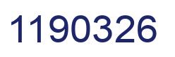 Number 1190326 blue image