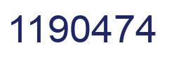 Number 1190474 blue image