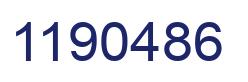 Número 1190486 imagen azul