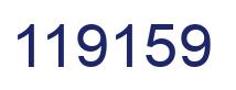 Number 119159 blue image