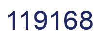 Number 119168 blue image