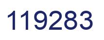Número 119283 imagen azul