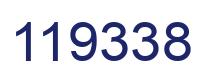 Number 119338 blue image