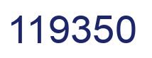 Number 119350 blue image