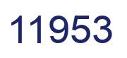 Number 11953 blue image
