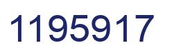 Number 1195917 blue image