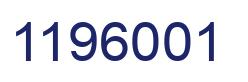 Number 1196001 blue image