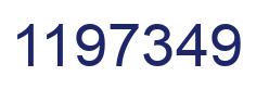 Number 1197349 blue image