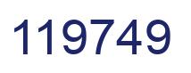 Número 119749 imagen azul