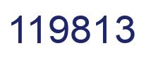 Number 119813 blue image