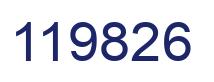 Number 119826 blue image