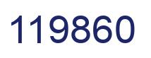 Number 119860 blue image