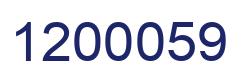 Number 1200059 blue image