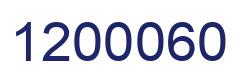 Number 1200060 blue image