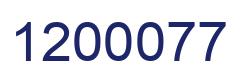 Number 1200077 blue image